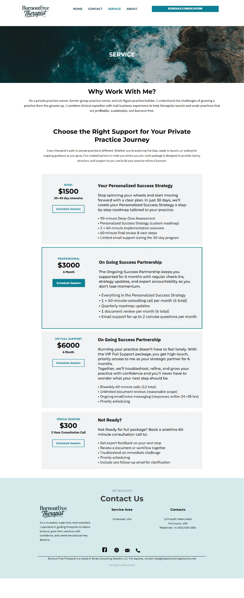 Systeme.io coaching funnel screenshot